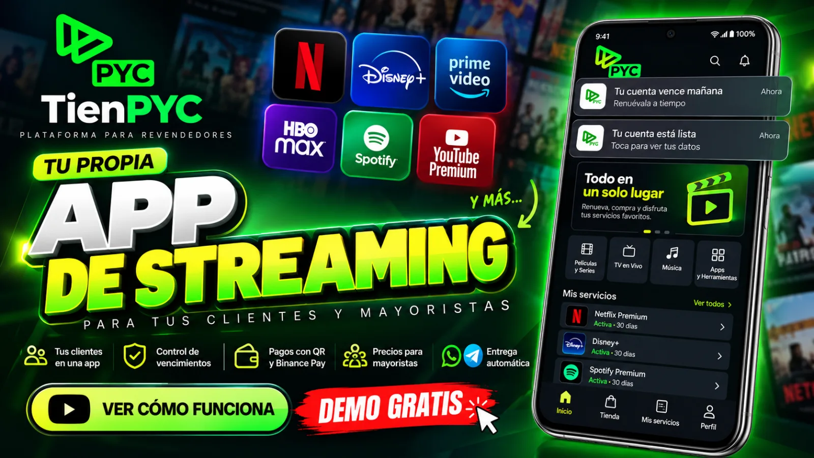 App de Cuentas de Streaming en Android: Guía Rápida | TienPYC